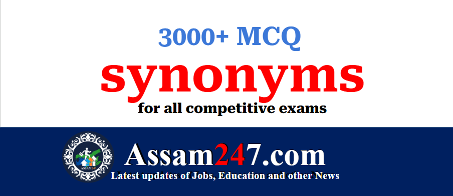 English Synonyms MCQ Practice with 3000+ questions